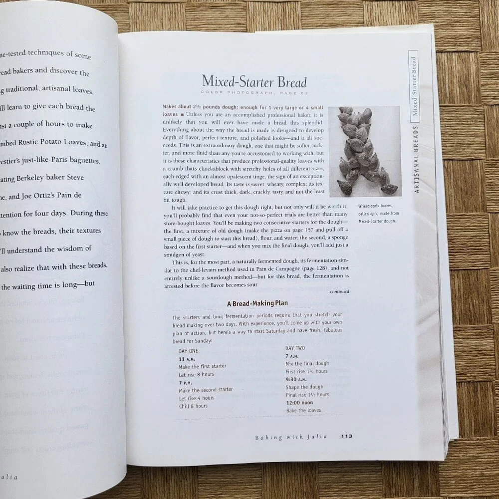 Julia Child Bundle: 1st Edition Cookbook & Wooden Rolling Pin